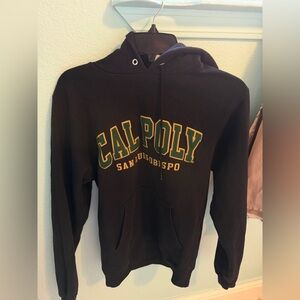 Champion Black Hoodie with Green and Yellow Print